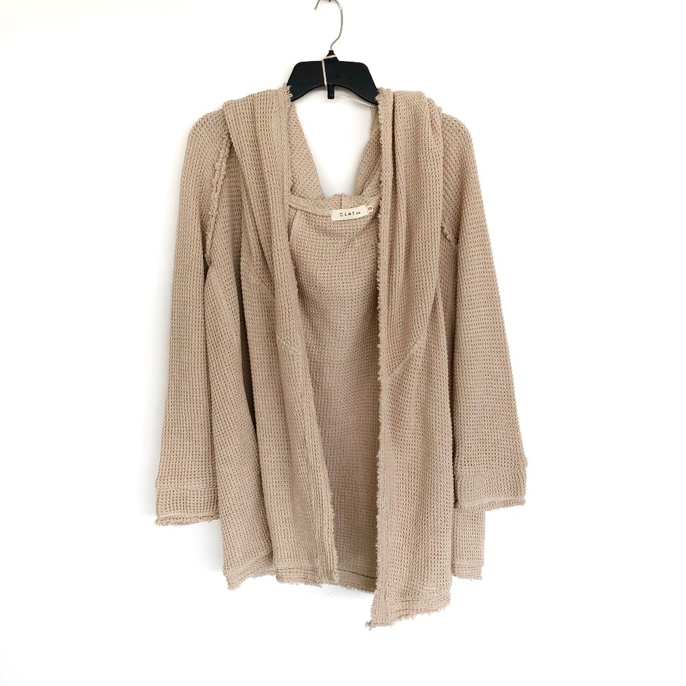 Beautiful Tan Open Sweater